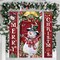 3 Pcs Christmas Snowman Door Cover Decoration Snowman Merry Christmas Door Banner(‎70.87 x 35.43 x 0.04 inches)